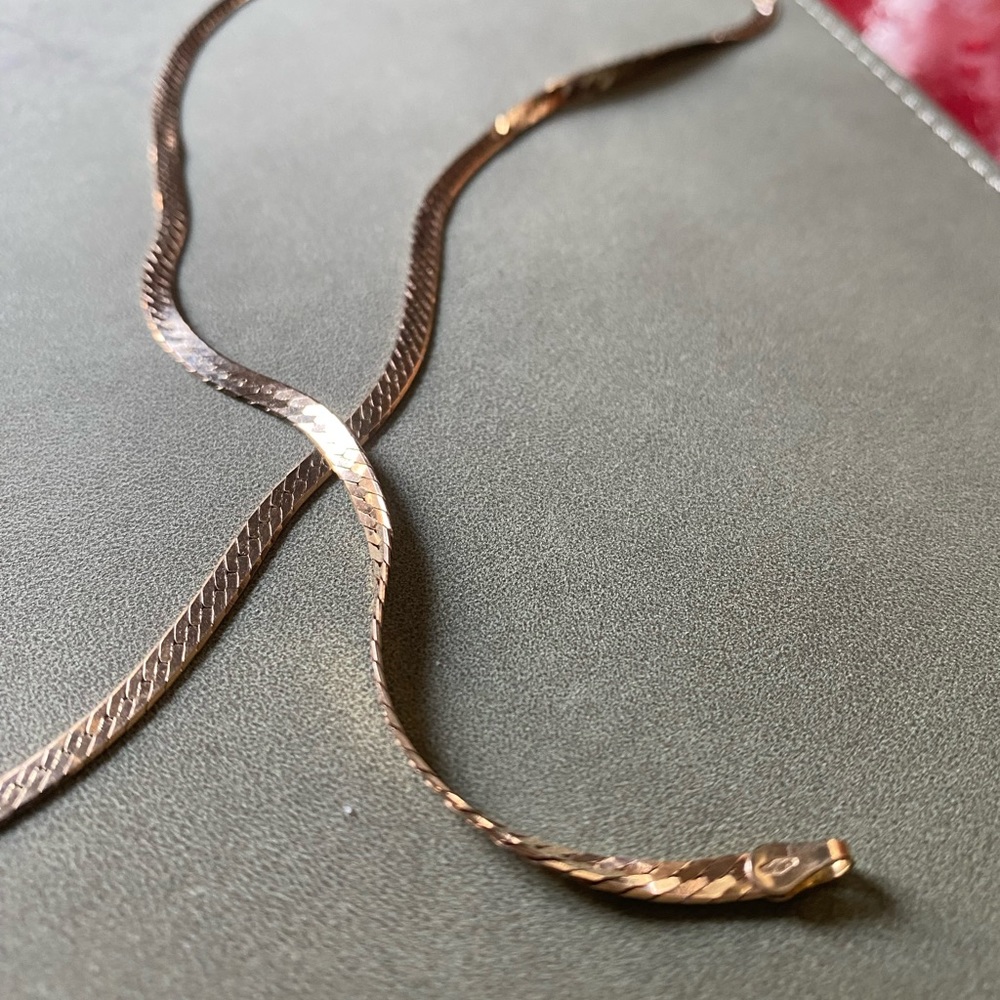 14Karat Gold Herringbone Chain